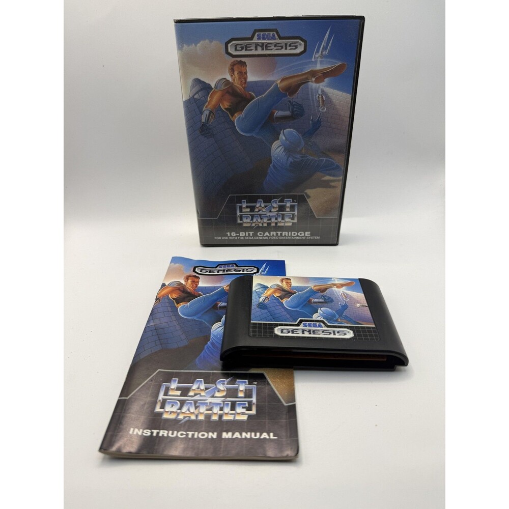 Last Battle Sega Genesis Game Complete CIB 16-Bit 1989 SEGA Action Beat 'Em Up